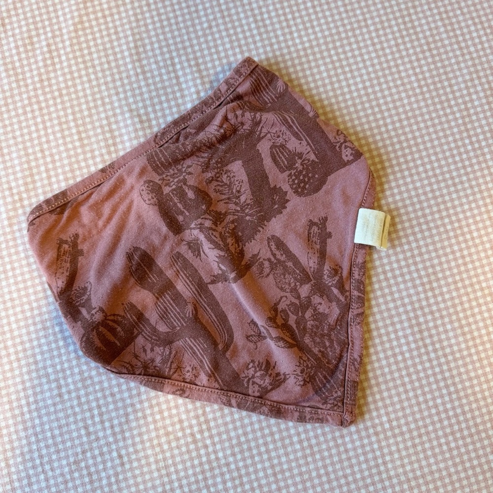 Kate Quinn Mauve Bandana with Cactus Design